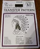 Hot Iron Transfer Pattern #2000 Indian Chief (For Punch Embroidery, Needlepoint Canvas, Textile Pain by 