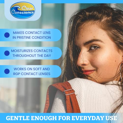 Clear Conscience Contact Lens Solution 12oz MultiPurpose Soft and