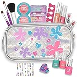 JOYIN 18 Pieces Pretend Makeup Deluxe Kit for Girls Play |Safe & Non-Toxic; Easy On & Easy Off | for Kids Make Up Play, Girl Birthday Gift Set, Girl Friday Party Night, Party Favors.
