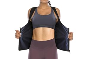 DawnBreak Sauna Sweat Vest Shirt for Women Weight Loss Top Zipper