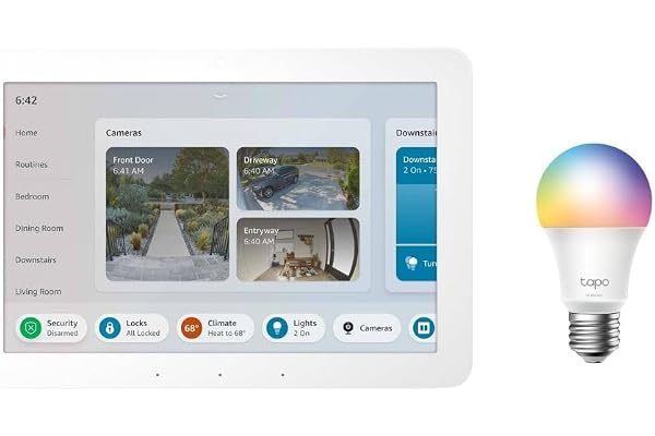 Echo Hub with TP-Link Tapo Smart Color Bulb