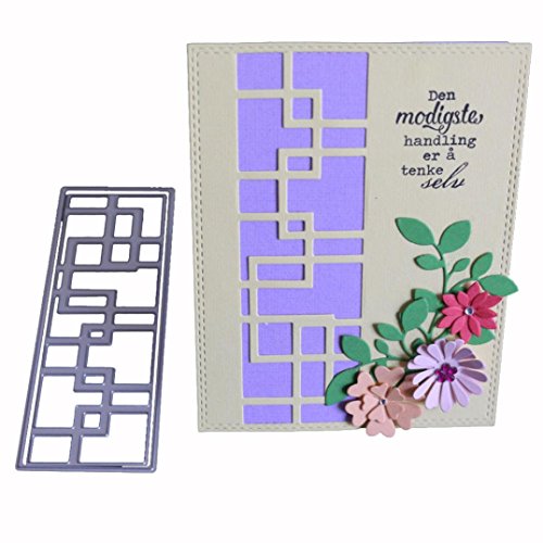 Vanvler Die Cuts for Card Making Scrapbooking Diy Metal Stencils Album Craft (F Abstract geometry)