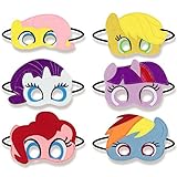 MasksFever Girls Birthday Party Favors Felt Masks Novelty Toys Girls Birthday Gifts for My Little Pony Party Supplies (6 PCs)