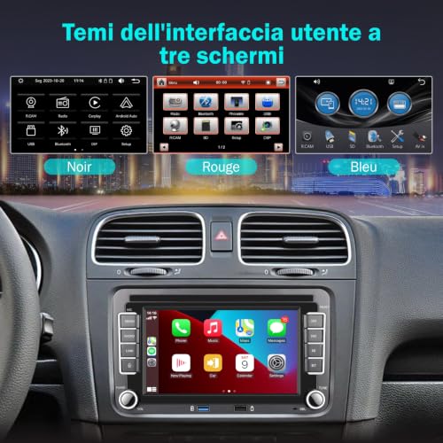 [Plug & Play Without Modifications] Professional Car Radio Specialized VW 7 Inch IPS Linux Wireless Carplay & Android Car for Golf 5 6 Passat Jetta Caddy Polo CC Tiguan EOS Touran T5