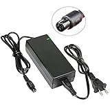 Suposun Battery Charger 42V 2A Power Adapter with 3-Prong Connector for Pocket Mod, Sports Mod, and Dirt Quad&more,Power Charger Adapter-Black