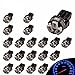 YITAMOTOR 20X T5 3-SMD Dash Gauge Instrument Side Blue LED Bulbs Light 74 17 18 37