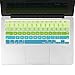 Kuzy - MacBook Keyboard Cover for Older Version MacBook Pro 13, 15, 17 inch and MacBook Air 13 inch, iMac Wireless Keyboard, Apple Computer Accessories Key Board Silicone Skin Protector - Ombre Green