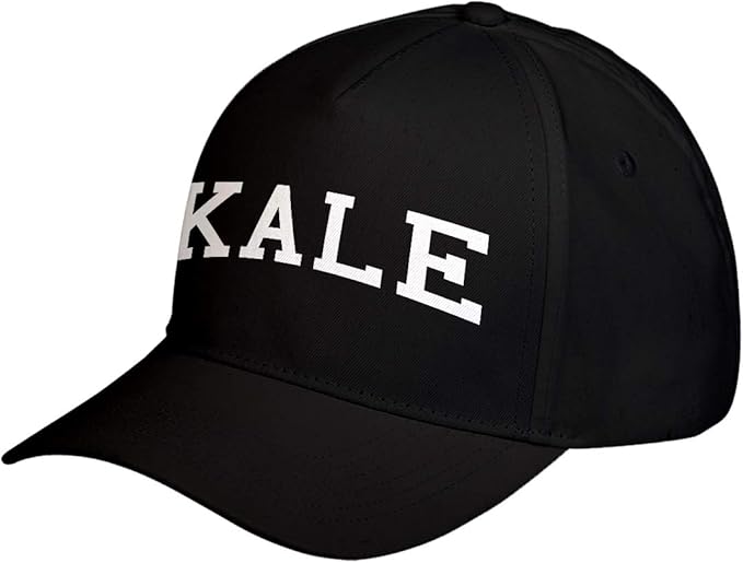 Hat KALE Black Adjustable Unisex Baseball Cap Clothing