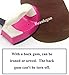 Beaulegan Repair Patches - 4 PCS Elbow Knee Iron-on Velvet Patches, Oval & Black