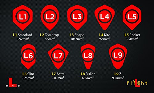 L-style L1c Standard Champagne Dart Flights - White