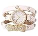 BESSKY Women's Bowknot Crystal Quartz Wrist Watch