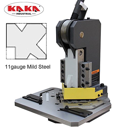 KAKA Industrial HN3102 Sheet Metal Notcher, 4”x4” Blade Length, 90
