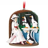 Disney 2018 Sketchbook Mary Poppins Jolly Holiday Penguins Ornament