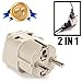 OREI European Plug Adapter Set Works in Albania, Austria, Belgium, Denmark, Finland, Greece, Hungary, Iceland, Netherlands, Norway, Poland, Portugal, Romania, Spain, Sweden, Turkey