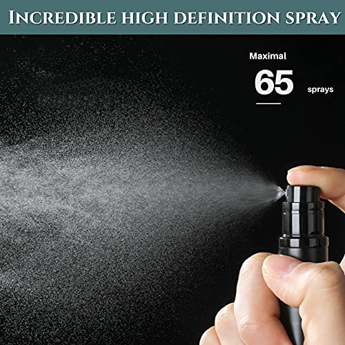 BRARIOS Refillable Portable Mini Perfume Atomizer for Travel, 5ml Luxury Empty Leakproof Pump Perfume Spray bottle Atomizer for Man and Woman (Z-Black) 5 BRARIOS Refillable Portable Mini Perfume Atomizer for Travel, 5ml Luxury Empty Leakproof Pump Perfume Spray bottle Atomizer for Man and Woman (Z-Black)