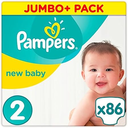 Couches Pampers Pour Nouveau Ne Taille 2 Jumbo Paquet De 86 Couches Amazon Fr Hygiasne Et Soins Du Corps