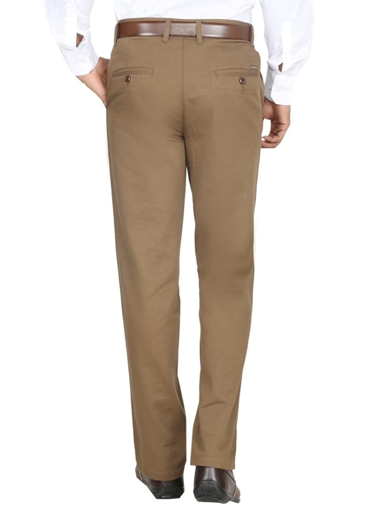 modo men's cotton flat front regular fit formal pant