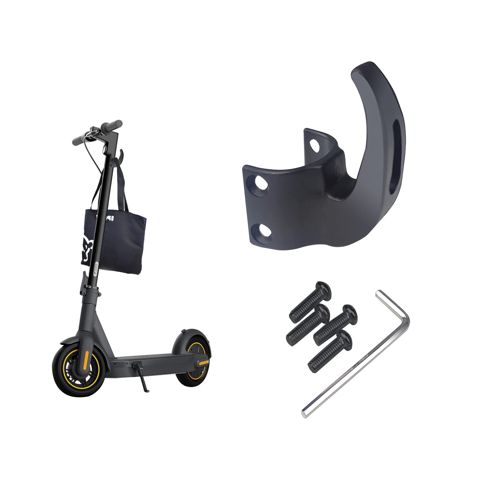 SWAUSWAUK Hook for Ninebot Max G30 Electric Scooter, e Scooter Accessories for Ninebot Max G30 Series (Black)