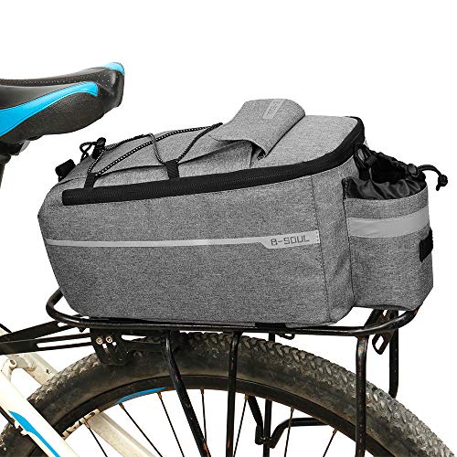 Bike Rack Top Bag Luggage Storage Bicycle Insulated Grey Waterproof Rear Trunk.. eBay