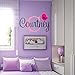 Personalized Monogram Kids Wall Decals - Girls Wall Decal- Name Vinyl Lettering - baby girl nursery wall decal Courtney