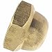 3/8-16 Hex Cap Nuts, Solid Brass, Grade 360, Commercial, Plain Finish, Quantity 25