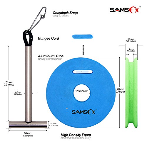 SAMSFX Tippet Stack & Rigging Foam Combo (Tippet Holder & Rigging Foam Combo)
