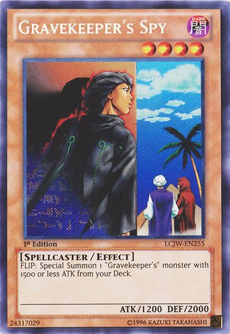 Yu-Gi-Oh! - Gravekeeper's Spy (LCJW-EN255) - Legendary Collection 4: Joey's World - 1st Edition - Secret Rare