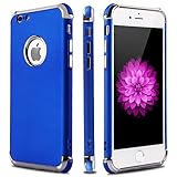 iPhone 6S Case,iPhone 6 Case,Casegory 3 in 1 Ultra Thin Slim Fit Sleek Stylish Armor Soft Velvet Texture Full Body Shockproof Protection Scratch Resistance Non-Slip iPhone 6 6S Phone Case -Navy Blue