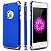 iPhone 6S Case,iPhone 6 Case,Casegory 3 in 1 Ultra Thin Slim Fit Sleek Stylish Armor Soft Velvet Texture Full Body Shockproof Protection Scratch Resistance Non-Slip iPhone 6 6S Phone Case -Navy Blue