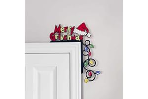 JXUEYCH Funny Christmas Decorations Home Decor Door Sitter Wood Frame Corner Decoration for Mirror Cabinet Chair Drawer Furniture (D/Right)