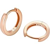 925 Sterling Silver Small Gold Hoop Earrings for Women Girls 14K Gold Huggie Earrings Tiny Hypoallergenic Cartilage Earrings Hoops