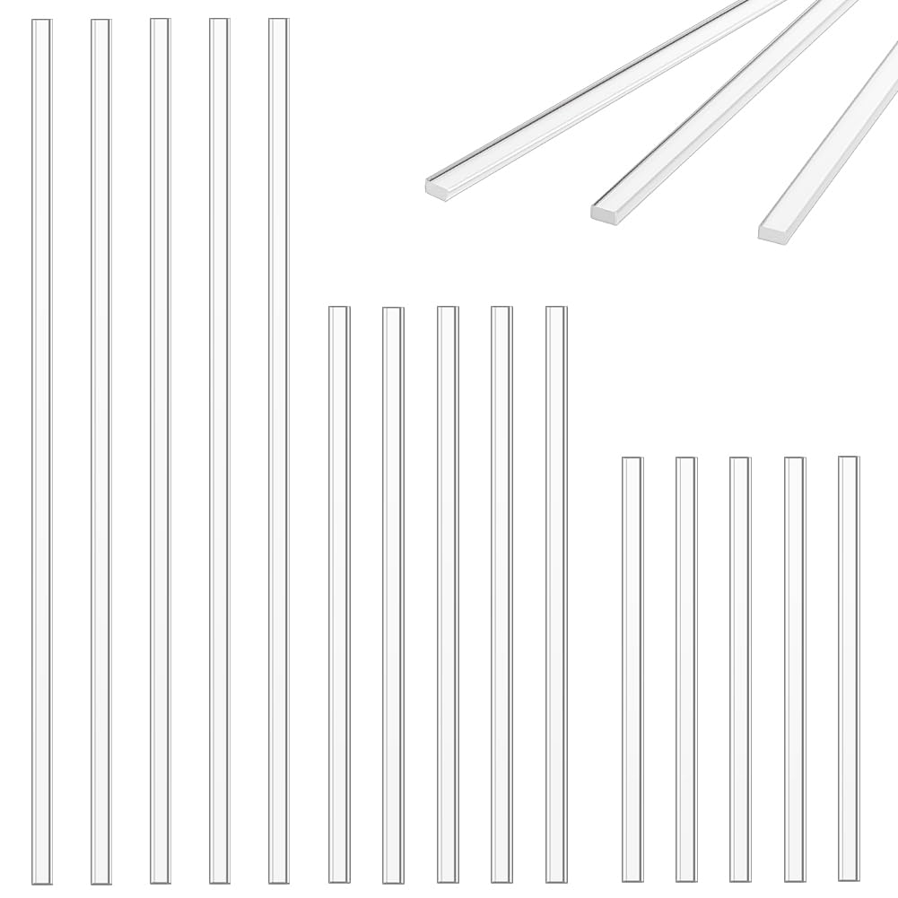 AHANDMAKER 55Pcs Acrylic Lollipop Sticks Flat Clear Sticks for Cake Toppers Clear Sticks Reusable Ice Cream Stick for DIY Crafts Cake Pops for Candy Chocolate Cookie Dessert