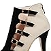 AIWEIYi Women's Patch Color Pumps Buckles Cutouts Platform High Heel Sandal Shoes