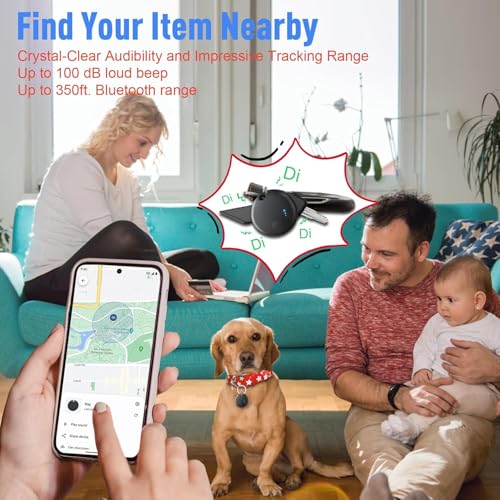 Android Smart Tracker Tag, Android Bluetooth Tracker Tag Locator Tracker Tag for Luggage/Bags/Wallets/Backpacks, Keys Find Objects Compatible "Google Find Hub"