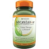 MigreLief+M – Advanced Nutritional Support Supplement for Women’s Neurological Health and Head Comfort – 60 Caplets (1-Month Supply)