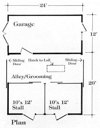 Nine Small Horse Barn Plans With Lofts Complete Pole Barn