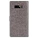 ikasus Galaxy Note 8 Case,Galaxy Note 8 Cover, Bling Diamonds Glitter Embossing Mandala Owl PU Leather Fold Wallet Flip Stand Protective Case Cover + Dust Plug & Stylus for Samsung Galaxy Note 8,Gray