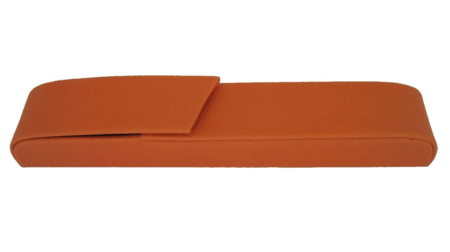 Alassio Rivoli 2654 Writing Instrument Case Imitation Leather Orange Approx. 15.5 × 2.5 × 2 cm
