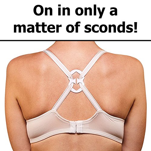 8 Piece Bra Strap Converter Clips - Conceal Racerback Straps Cleavage Control by bogo Brands
