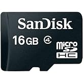 SanDisk SDSDQM-016G-B35A 16 GB Class 4 MicroSDHC Memory Card with SD Adapter