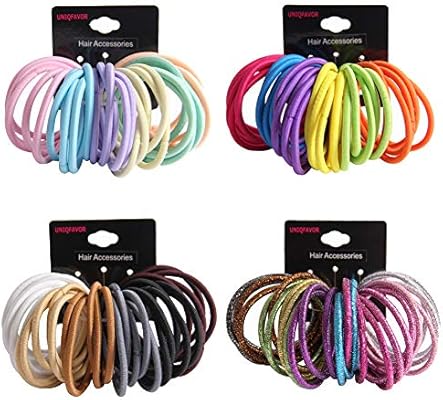 Strong Elastic Hair Tie 120 Count No Metal Rubber Hair Bands No
