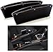 Car Seat Gap Filler & Pocket Organizer - Between Seat and Console - Premium PU Leather Caddy for Automotive Interior Accessories - Side Seat Catcher (2Pcs)