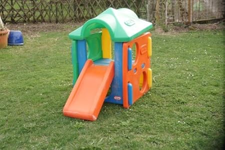 Klettergerust Oder Kletterhaus Mit Rutsche Amazon De Garten