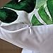 JWH Palm Leaf Throw Pillow Covers Spring Green Velvet Accent Pillow Case Cushion Cover Printed Pillowcase Farmhouse Sofa Couch Decorative Sham 17x17 Inch with Hidden Zipper Spring