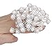 Jaciya Bridal Hair Pieces Hair Pins Bridal Hair Accessories Silver Hair Clips Bride Hair Accessories Wedding