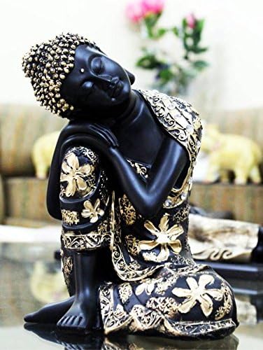 NOBILITY Golden Thinking Lord Buddha Statue - Exclusive Religious idol - 26 cm