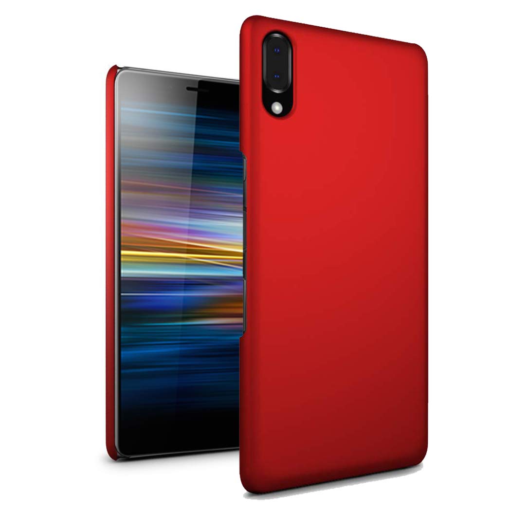 Sony Xperia L3 5.7" Case - Ultra Slim Thin Armour Hard Case - Matte Rubberized Cover For Sony Xperia L3 (Red)