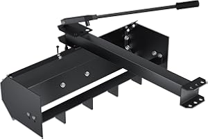 HARMONYHEALTH 42"Lawn Tractor Attachments,Tow Behind Box Scraper Lawn Tractor Attachments,with Tractor Box Blade Hitch Tow Fit for ATV UTV