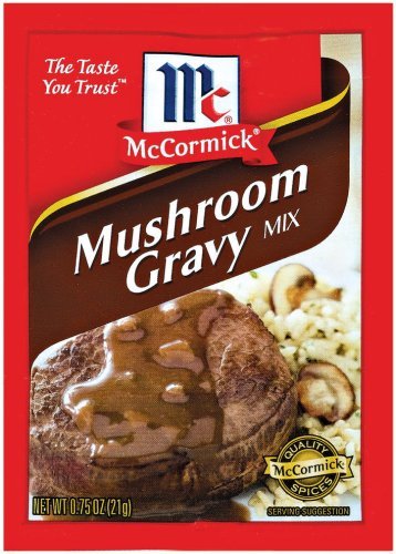 Amazon Com Mccormick Mushroom Gravy Mix 75 Oz Packets 4 Pack Grocery Gourmet Food