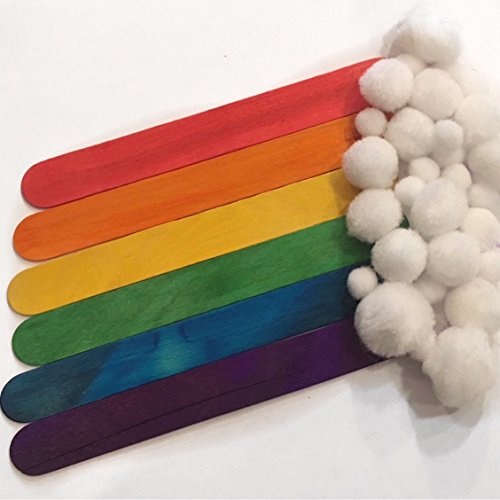 Crafts Supplies Mega Pack Includes Feathers. Craft Buttons, Pom Poms